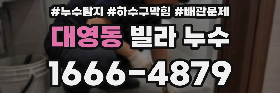 대영동 빌라 누수