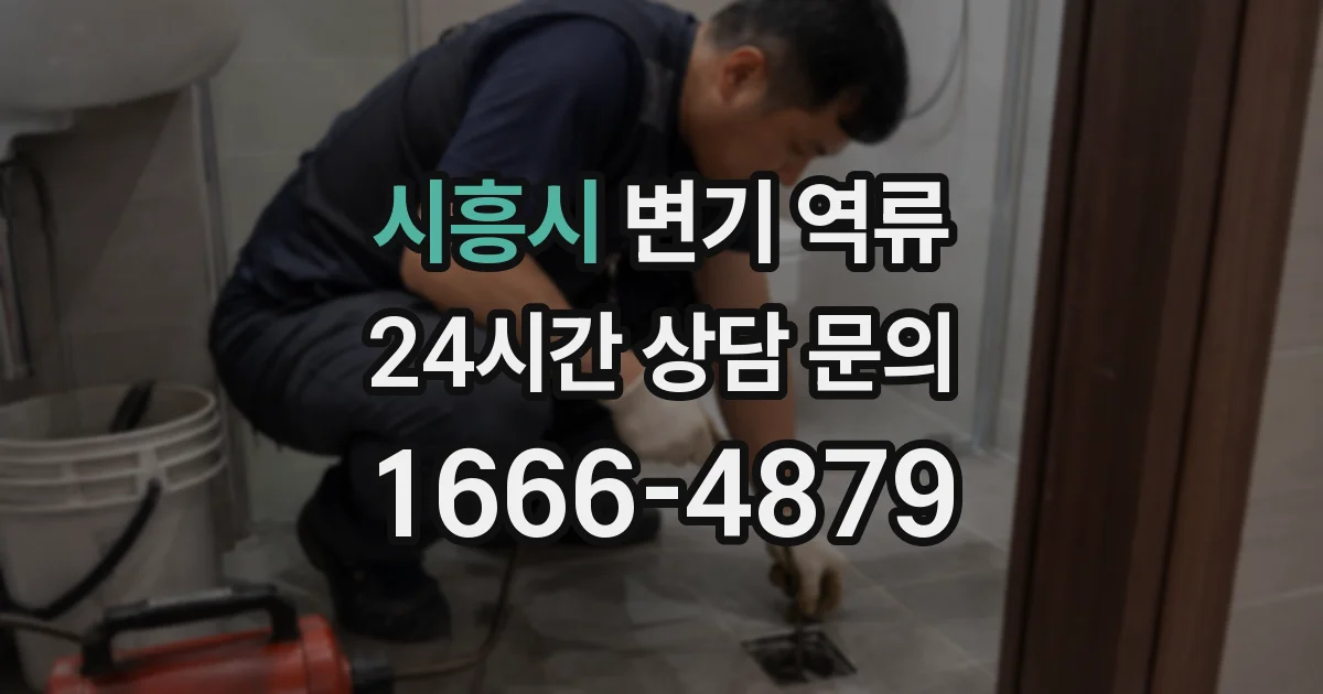 시흥시 변기 역류