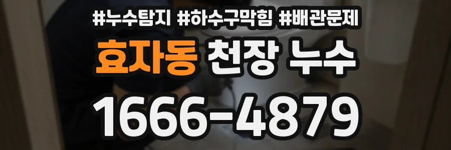 효자동 천장 누수