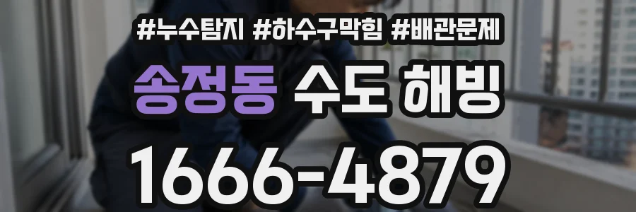 송정동 수도 해빙