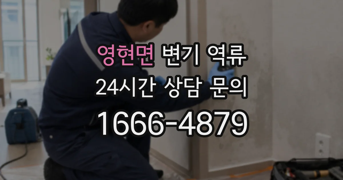 영현면 변기 역류