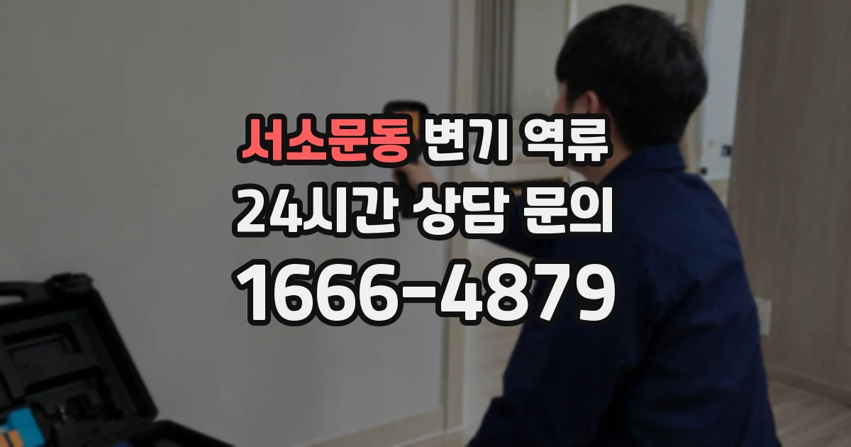 서소문동 변기 역류