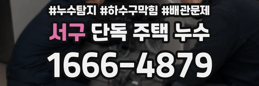 서구 단독 주택 누수