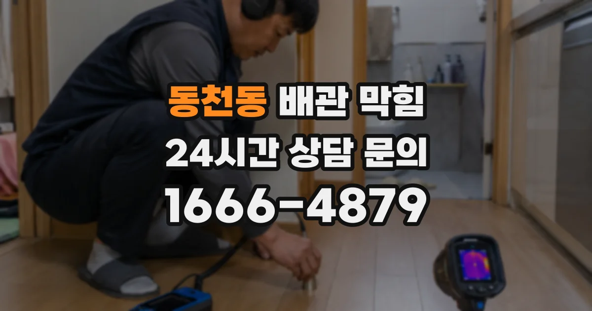 동천동 배관 막힘
