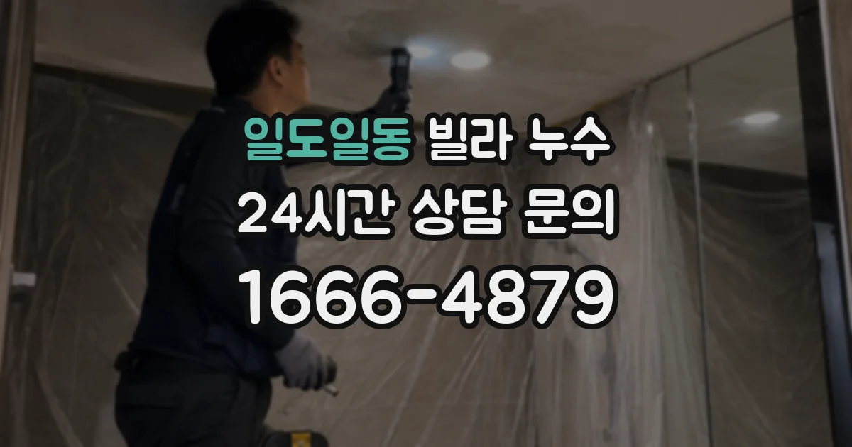 일도일동 빌라 누수