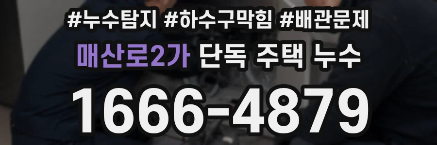 매산로2가 단독 주택 누수