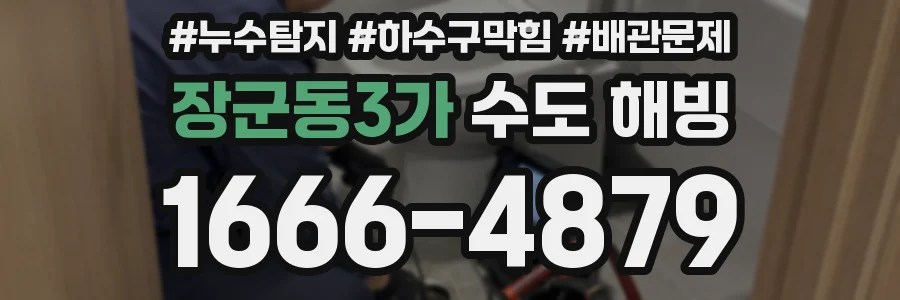 장군동3가 수도 해빙