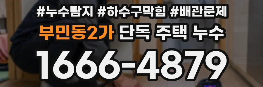 부민동2가 단독 주택 누수