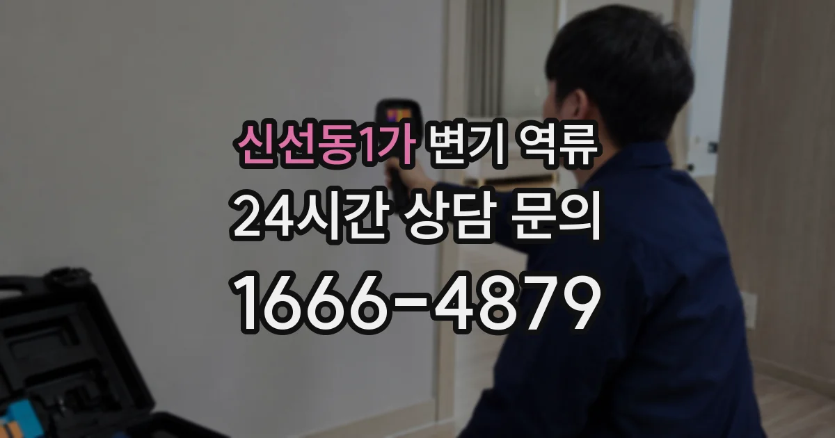 신선동1가 변기 역류