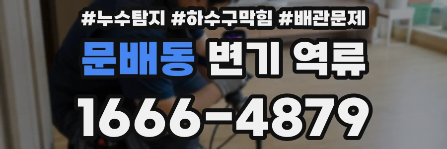 문배동 변기 역류