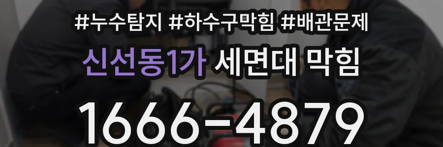 신선동1가 세면대 막힘