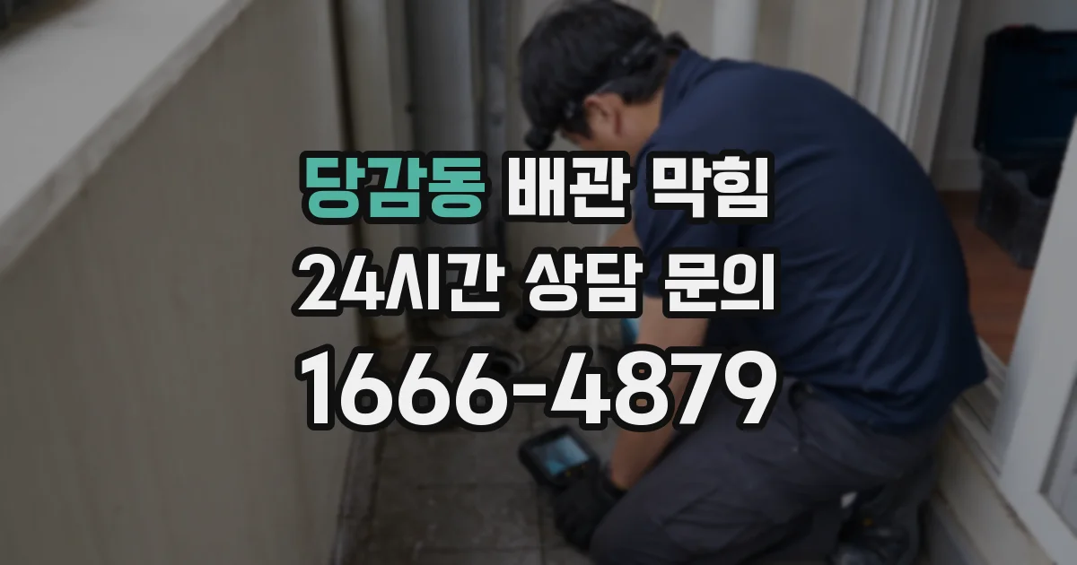 당감동 배관 막힘