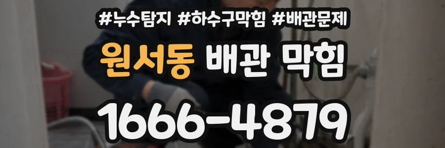 원서동 배관 막힘