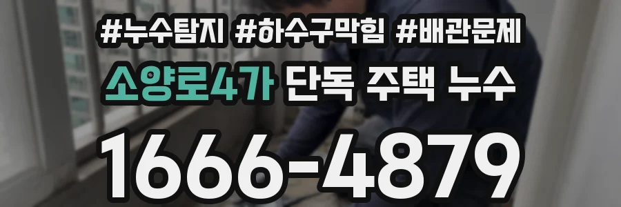 소양로4가 단독 주택 누수