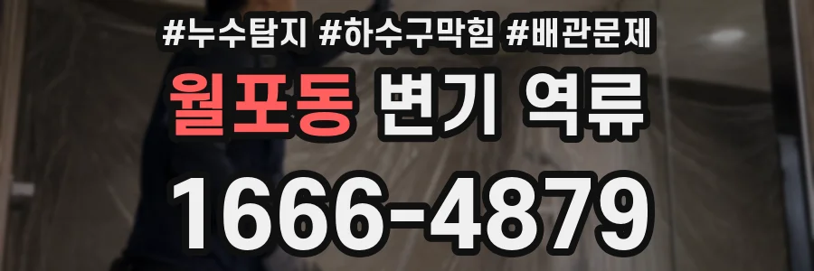 월포동 변기 역류