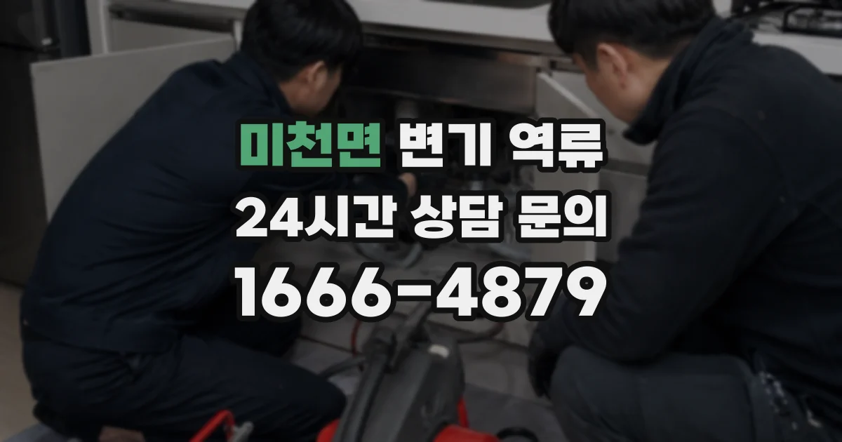 미천면 변기 역류