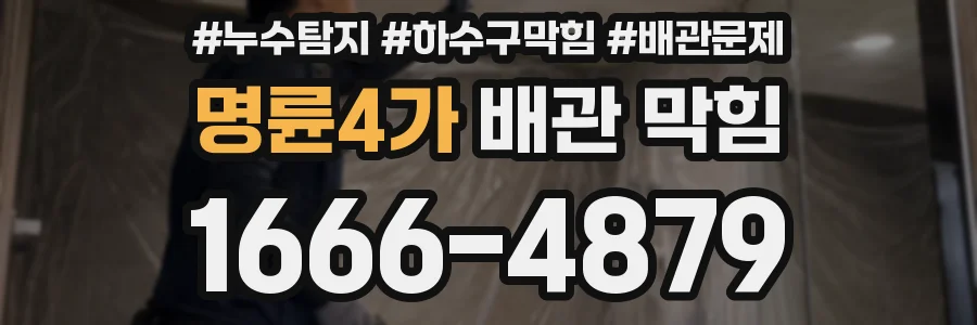 명륜4가 배관 막힘