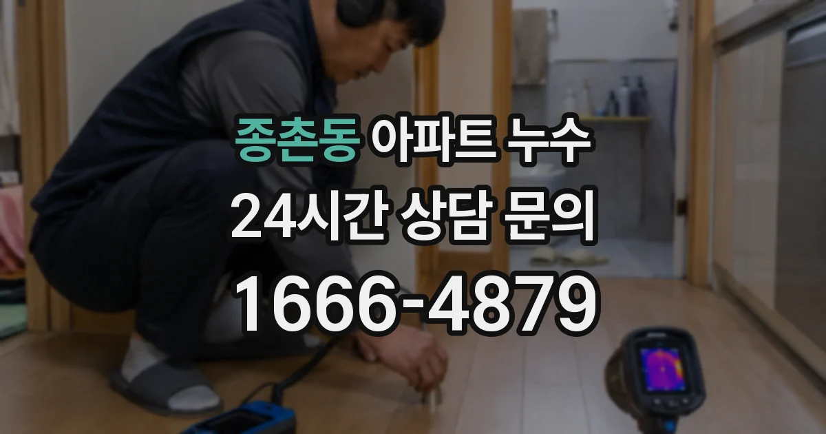 종촌동 아파트 누수