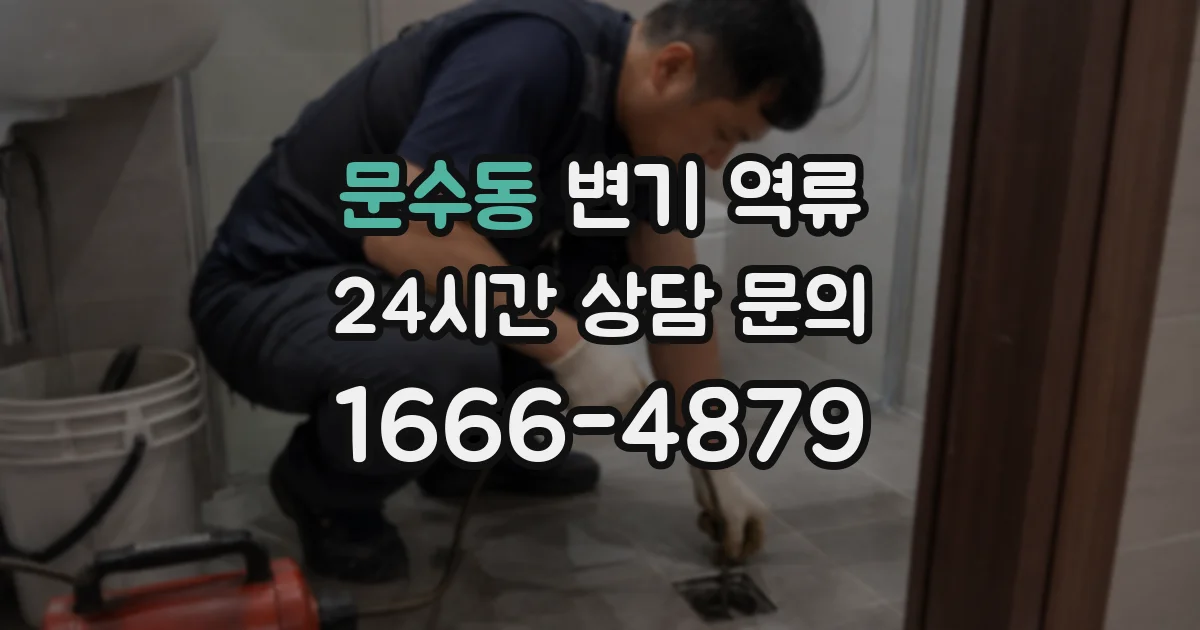 문수동 변기 역류