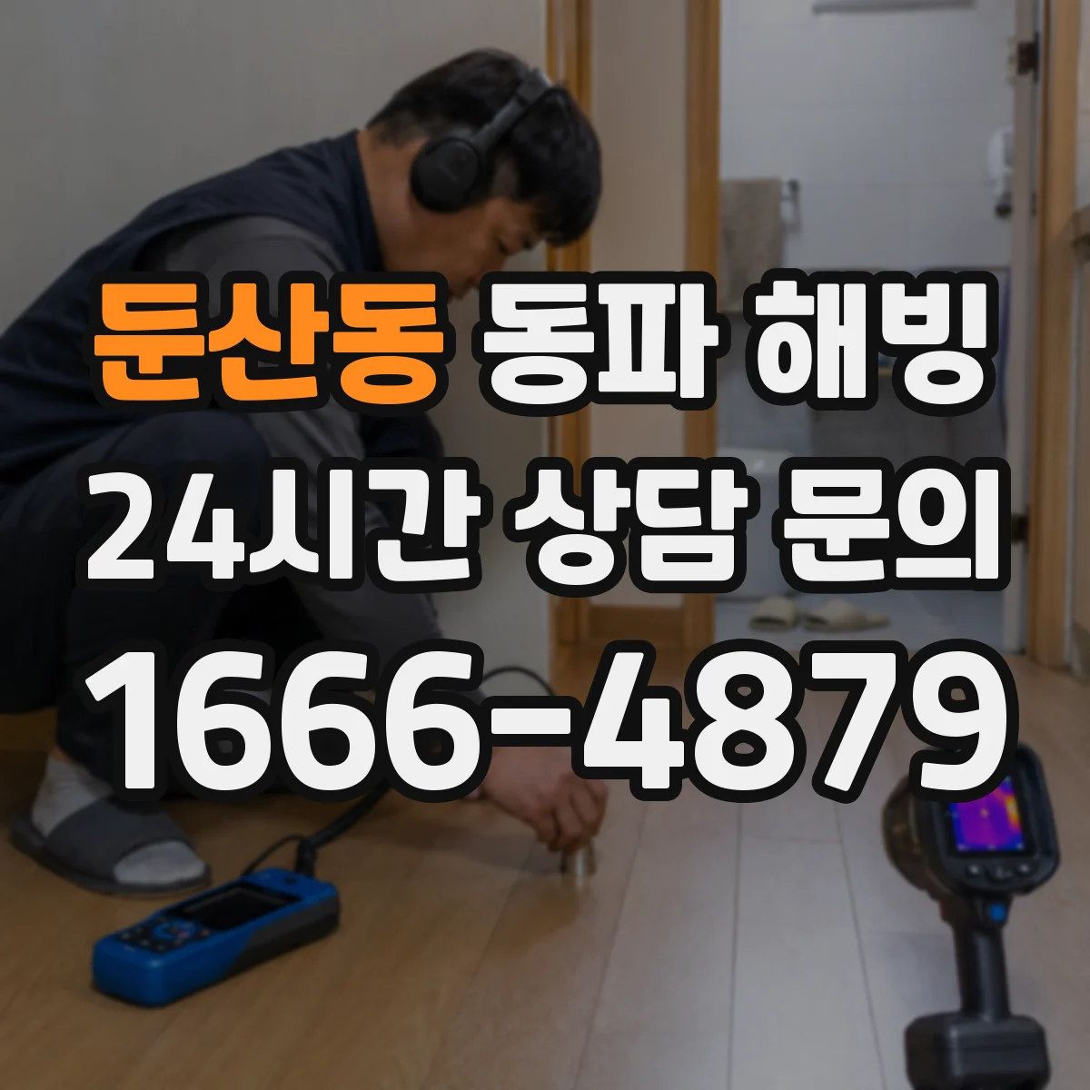 둔산동 동파 해빙