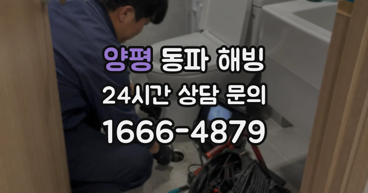양평 동파 해빙