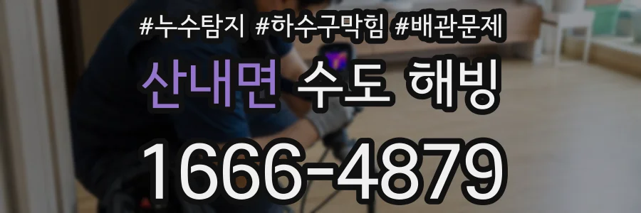 산내면 수도 해빙