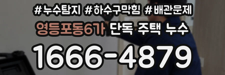 영등포동6가 단독 주택 누수