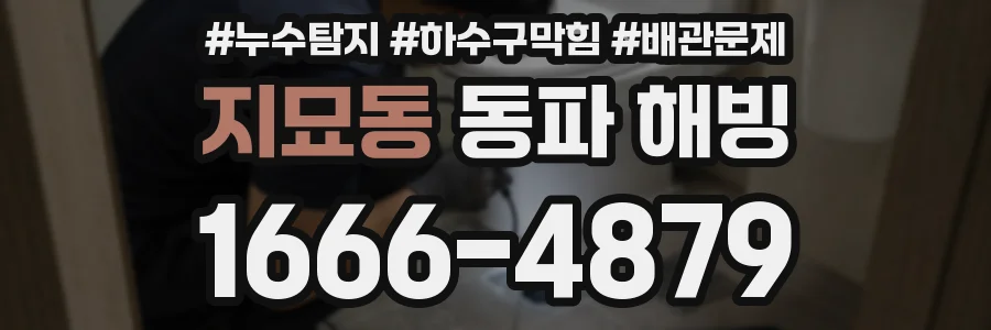 지묘동 동파 해빙