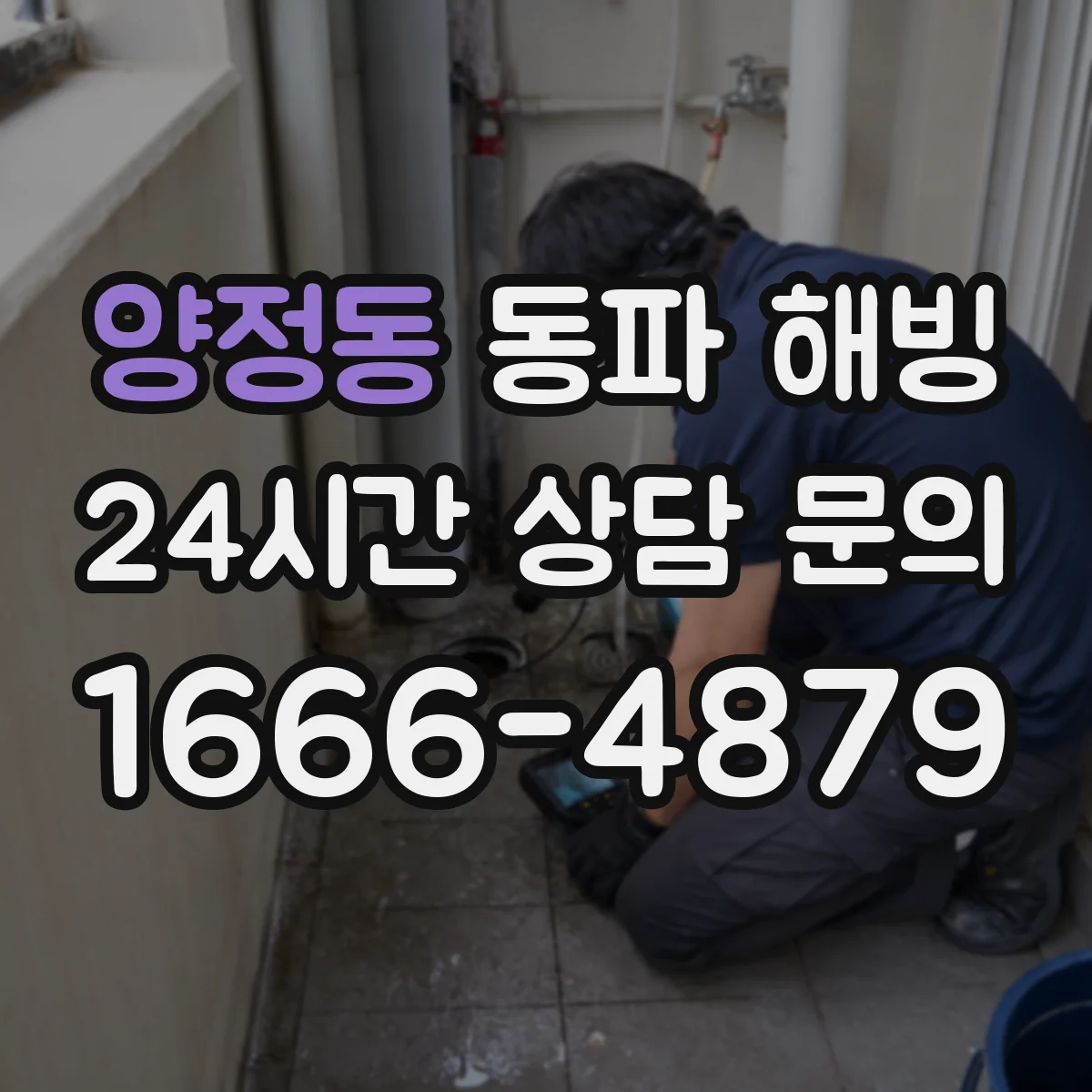 양정동 동파 해빙