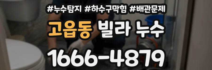 고읍동 빌라 누수