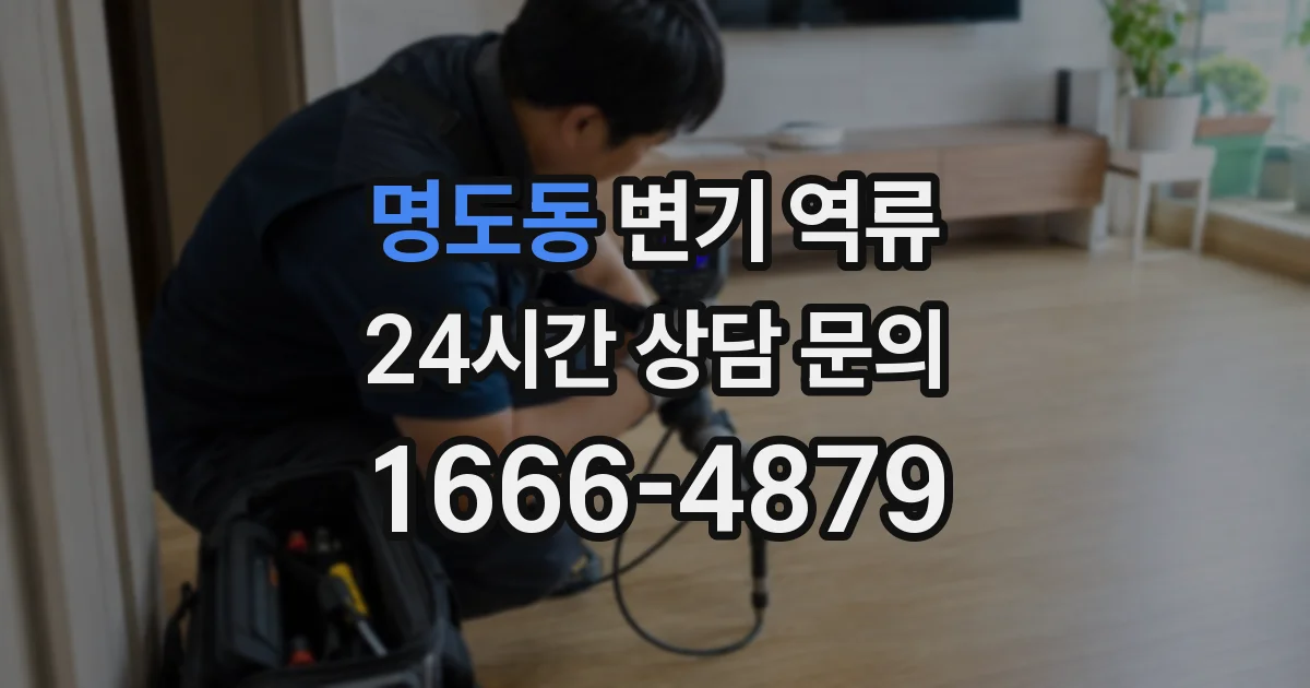 명도동 변기 역류