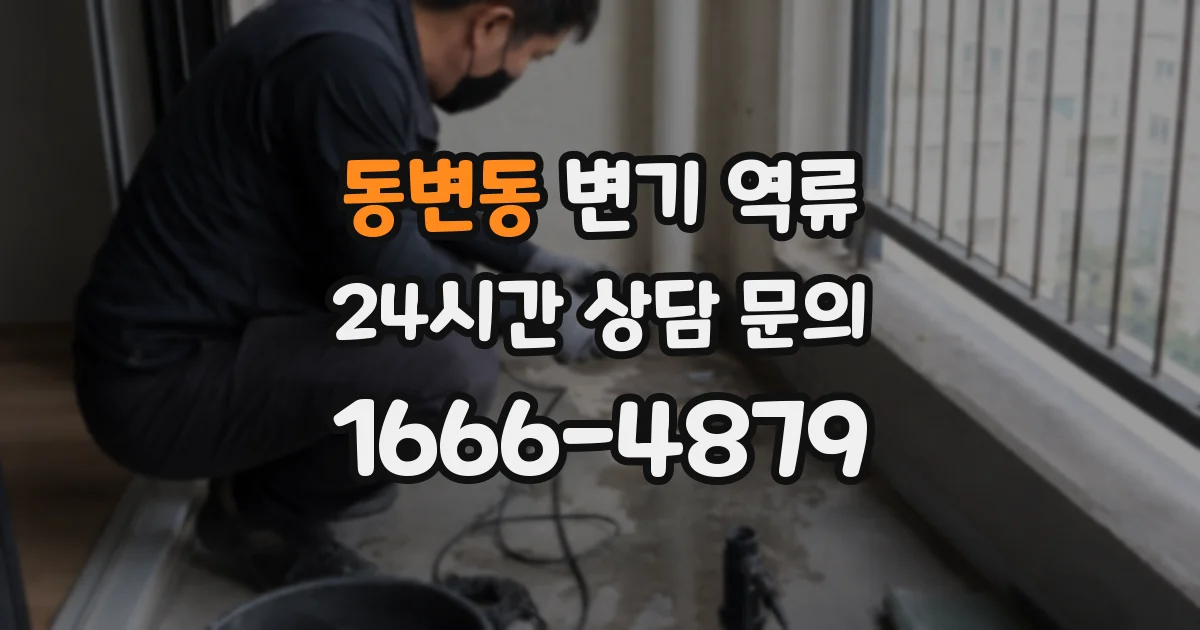 동변동 변기 역류
