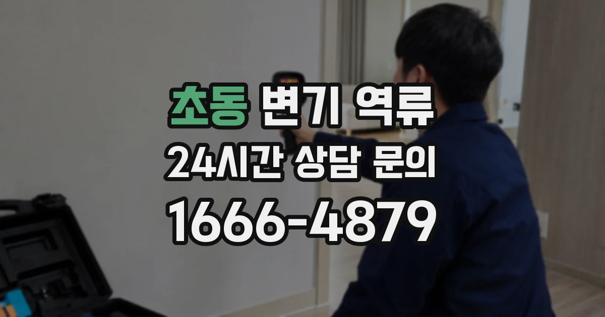 초동 변기 역류