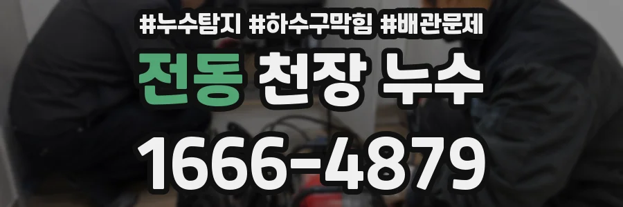 전동 천장 누수