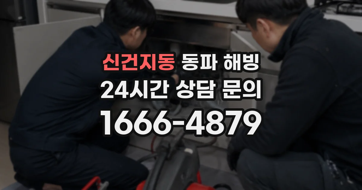 신건지동 동파 해빙