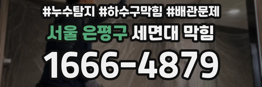 서울 은평구 세면대 막힘