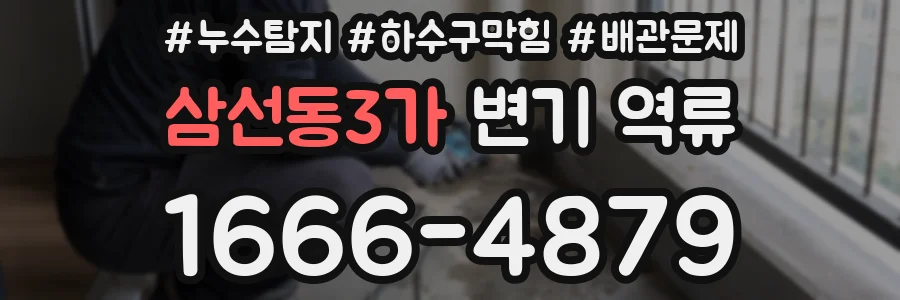 삼선동3가 변기 역류