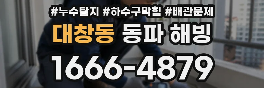 대창동 동파 해빙