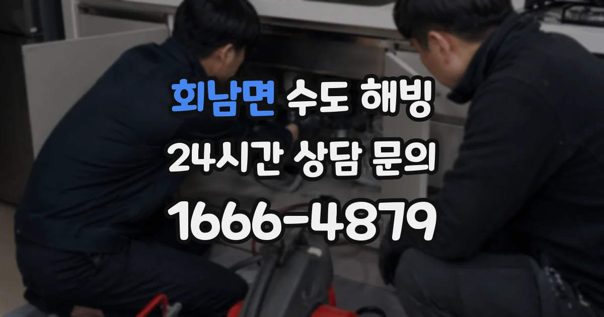 회남면 수도 해빙
