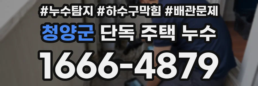 청양군 단독 주택 누수