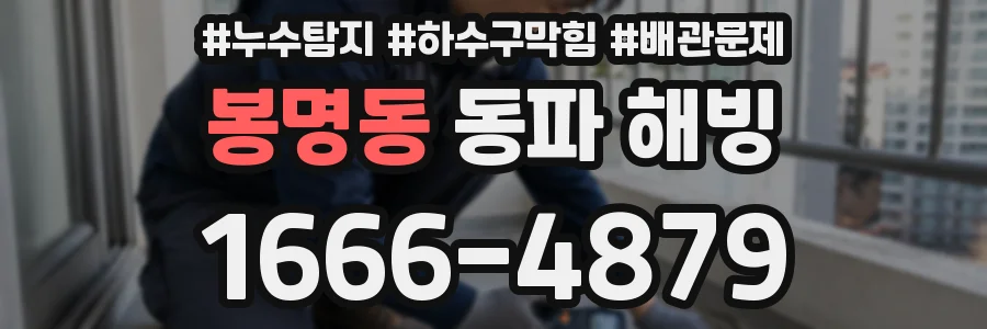 봉명동 동파 해빙