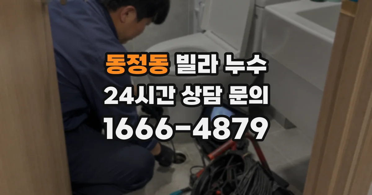 동정동 빌라 누수
