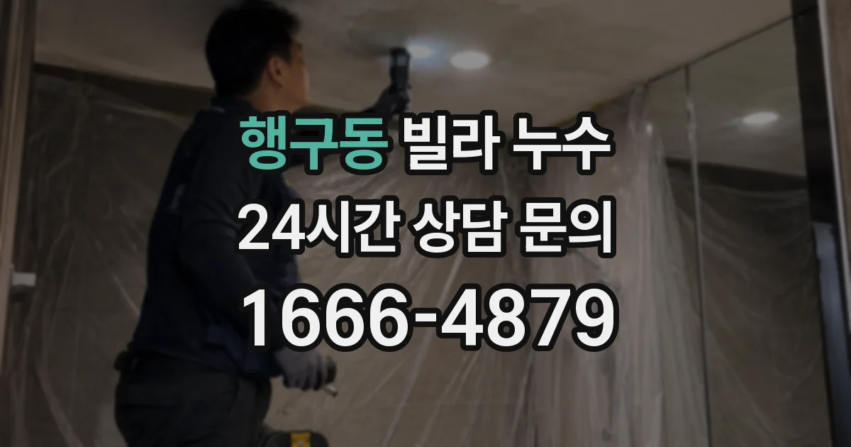 행구동 빌라 누수