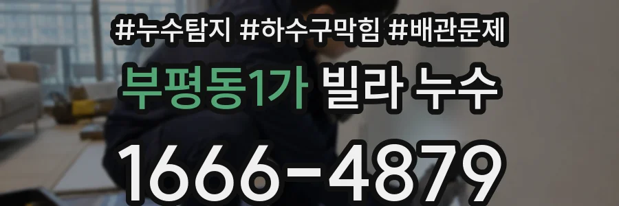 부평동1가 빌라 누수