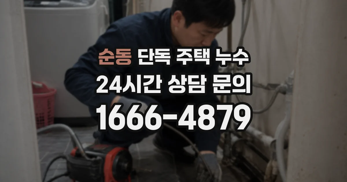 순동 단독 주택 누수