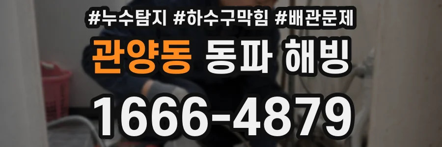 관양동 동파 해빙
