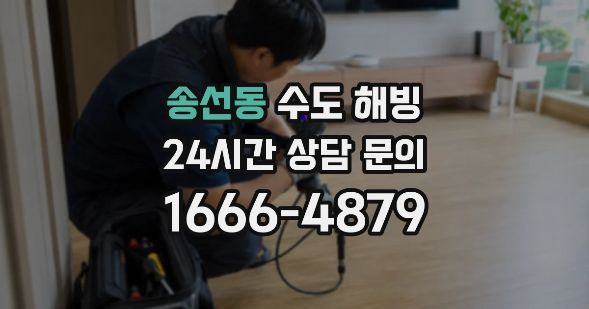 송선동 수도 해빙