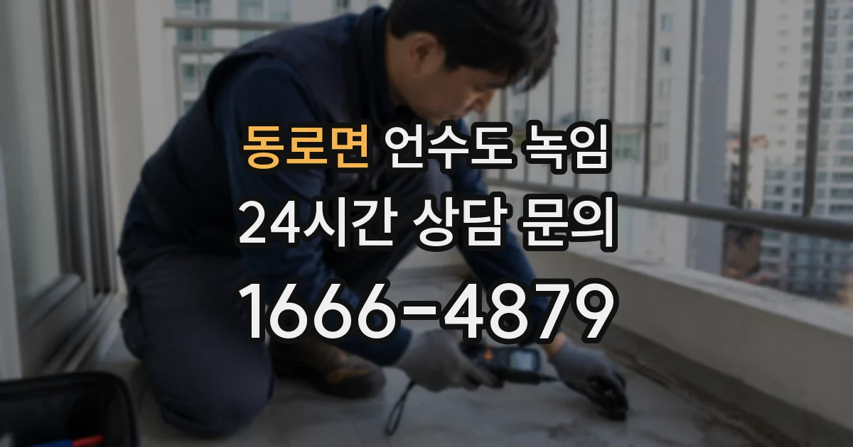 동로면 언수도 녹임