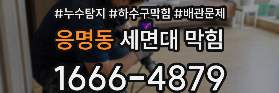 응명동 세면대 막힘