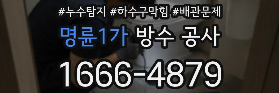 명륜1가 방수 공사
